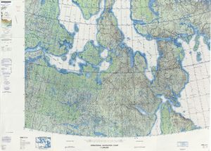 킹윌리엄섬을 포함한 지도