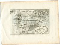 1757년 7월 24일부터 25일까지 프랑스군의 진영, Frenke 주변; 구리 조각 "No. 24", 네덜란드인 야코프 판 데르 쉴레이