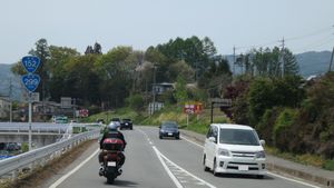 국도 제299호선과의 중복 (나가노현 지노시 도요히라미나미오시오)