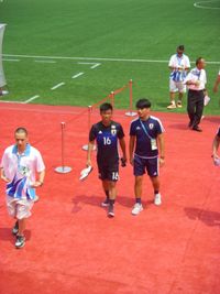 2017년 일본 U-20과 함께한 하타테 레오