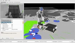 RViz의 실행 화면