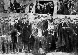 터키로부터 레스코바츠 해방 10주년을 기념하기 위해 오자클리야에 모인 참전 용사들