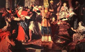 앙투안 코이펠의 1699년 작, 아달랴의 처형