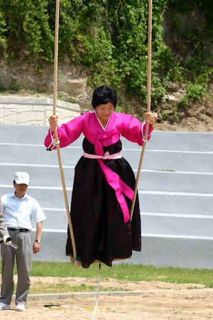 안동 단오 축제 그네타기