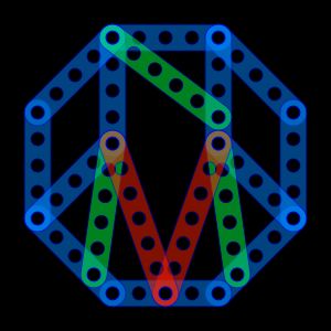 Meccano 팔각형 구조.