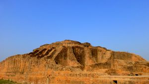 앙굴리말라의 탑, 자바나 사원의 일부, 인도 우타르프라데시주 슈라바스티