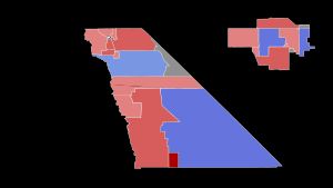 2022년 인요 카운티의 캘리포니아 주지사 선거 결과 (선거구 통합 기준)
