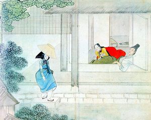 신윤복의 풍속화 기방무사 속 탕건