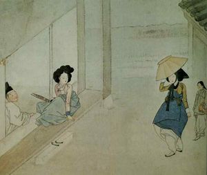 신윤복의 《청루소일》