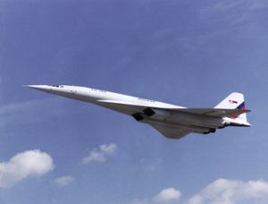 1998년 비행 중인 Tu-144LL.