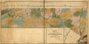 리틀이 투기 대상으로 삼았던 이리 철도(Erie Railroad) 시스템, 1834년경