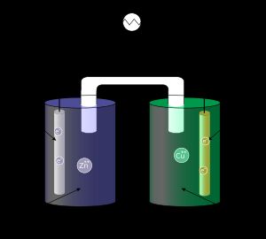 교실 시연을 위한 두 개의 반쪽 전지 형태