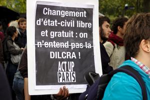 시민권 변경, 자유롭고 해방된, 액트 업 파리, 트랜스 행진, 파리 2017