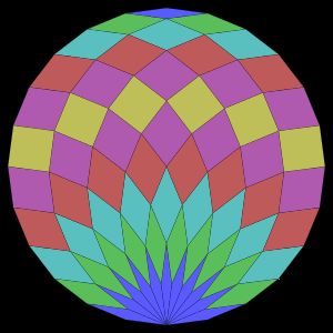 24각형 마름모 분할