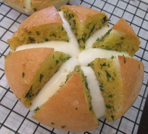 필리핀의 아시아 스타일 마늘빵