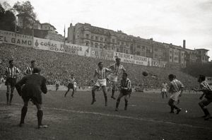 레알 소시에다드가 1952년 아토차에서 경기하는 모습