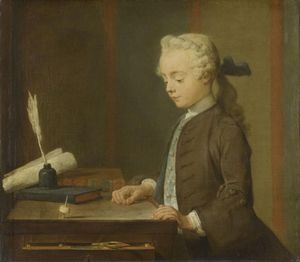 『L’enfant au toton』장-밥티스트 시메옹 샤르댕(Jean-Baptiste-Siméon Chardin, 1735년)