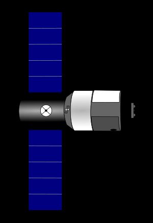 톈저우의 개략도. 톈저우는 톈궁 1호와 모습이 같다.