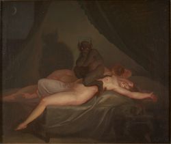 니콜라이 아브라함 빌레르가르의 작품 악몽(1800)