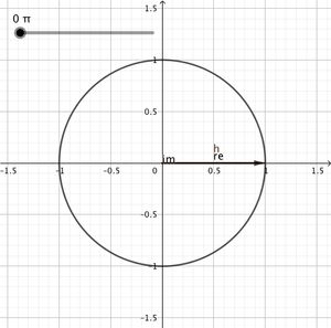 각도를 이용한 단위원의 애니메이션