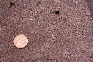 메소프로테로조이 시대 토리도니안의 스택 파다 멤버에서 발견된 점착성 라필리. 이는 충격 기원일 가능성이 있다.