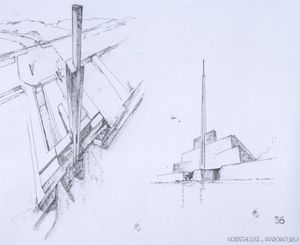 쇠르겔이 제안한 지브롤터 댐의 새로운 갑문