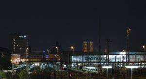 Hackerbrücke에서 본 뮌헨 중앙역 북쪽 부분 (2008년 8월)