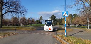 린셰핑 대학교 주변의 자율주행 버스 실험