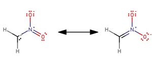 Resonance with the aci form.