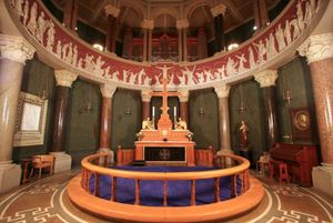 루터교 예수 교회의 제단, 코펜하겐 발비 위치.