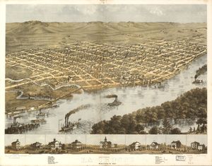 라크로스(1867)의 예술가 묘사