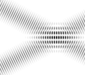 겹쳐진 평면파에서의 간섭 무늬
