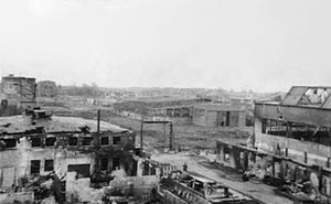 브레멘의 파괴된 포케-불프 공장 (1945)