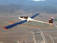 글라이더로 활공하는 예시, MONERAI-S를 이용한 활공.