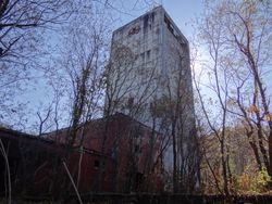 구 하보로 탄광 하보로 본갱의 수갱 야구라