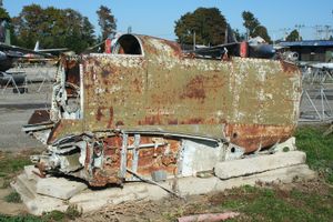 항공기·지상 기술 박물관에 전시된 B-33 조종석 부분