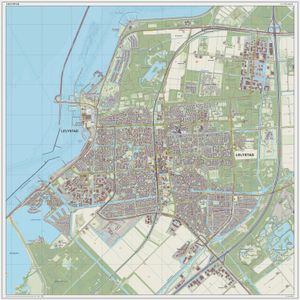 렐리스타트(도시)의 네덜란드 지형도, 2014년 3월