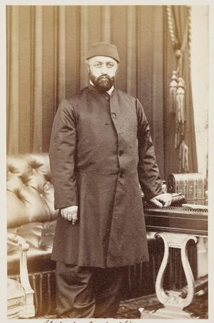 1867년 영국 방문 당시의 압뒬아지즈 술탄.