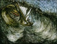 네스호의 괴물 상상도