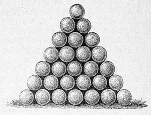 28을 7개 층의 삼각형 패턴으로 배열