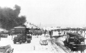 뮌헨에서 불타는 Airspeed Ambassador G-ALZU