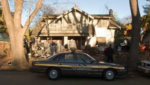 마이어스 집 영화 촬영지, 2007년 3월 초, 캘리포니아주 사우스 파사데나 글렌던 웨이.