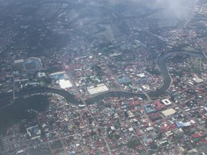 록사스 시의 항공 사진