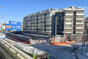 완핑청역 C2 출구 건설 현장 (2023년 12월 20일)