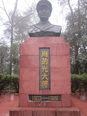 샤오진광 동상, 중국 후난성 창사 위에루 산 소재