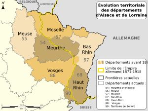 1871년 이후의 현 경계 변화