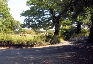 스킵 레인에서 동쪽으로 펼쳐진 전원 풍경. 바 비콘은 이 앞쪽에 있다.