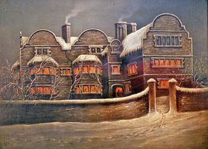 1976년 더 뉴 아트 갤러리 월솔에 영구 소장된 작자 미상의 유화 화이트 하트, 칼드모어