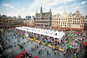 벨기에 맥주 위켄드 날의 그랑플라스