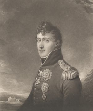 크리스티안 프레데리크의 초상화, 1814년경